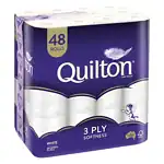 Quilton 3-Ply Toilet Tissue 48 Pack (1 x 48 Rolls)