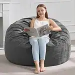 Hobestluk Large Bean Bag Chairs 3FT Big BeanBag for Adults Boneless Chair
