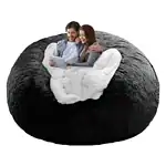 Bean Bag Chair Cover, Big Round Lazy Sofa Bed Cover for Adults (No Filler)