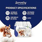 Serenity Toilet Rolls 120 Pack – Bulk Family Loo Roll,Hypoallergenic Fragrance Free, FSC Certified Recycled Septic Safe Bathroom Paper - Image 5