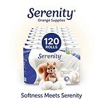 Serenity Toilet Rolls 120 Pack – Bulk Family Loo Roll,Hypoallergenic Fragrance Free, FSC Certified Recycled Septic Safe Bathroom Paper